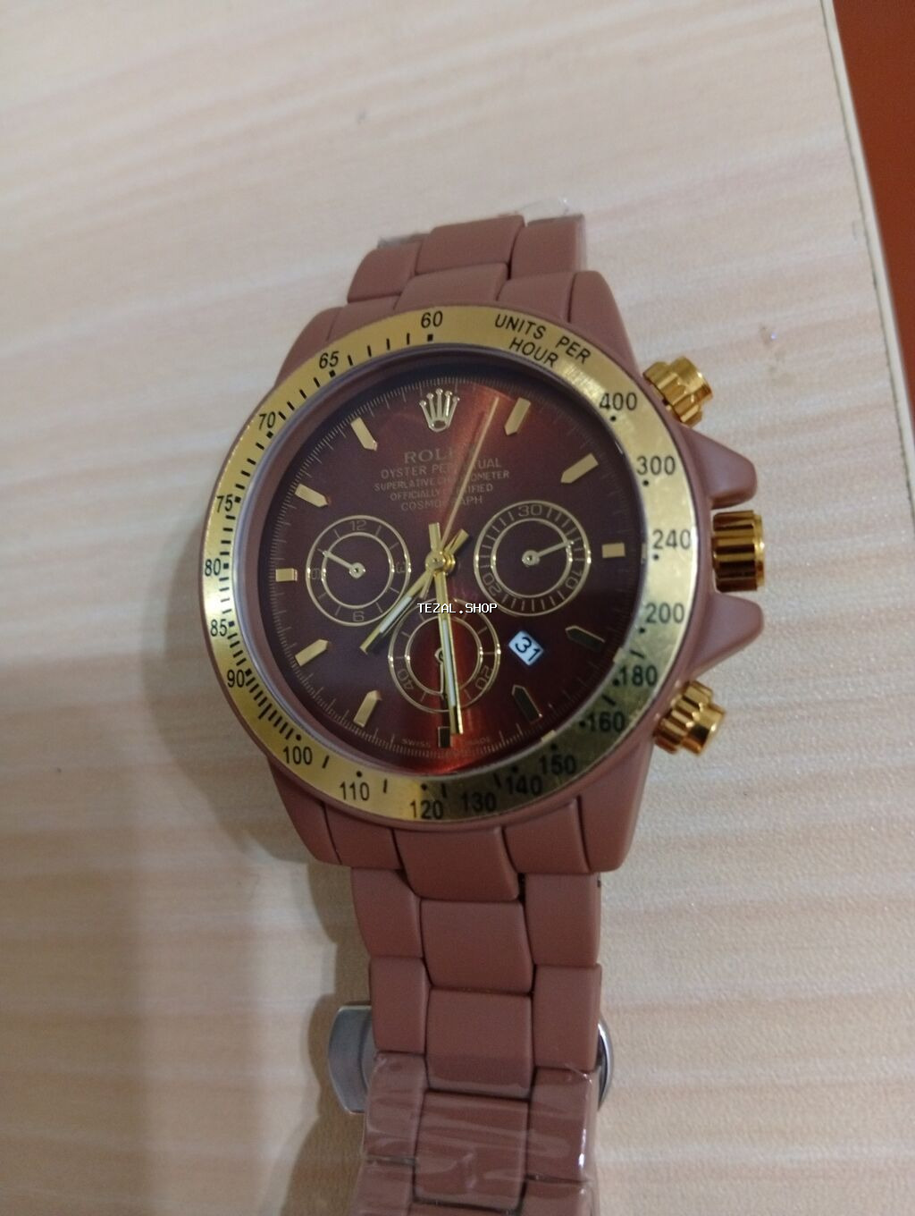 Yeni, Qol saatı, Rolex, rəng - Qəhvəyi - şəkil 4