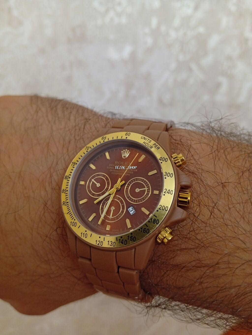 Yeni, Qol saatı, Rolex, rəng - Qəhvəyi - şəkil 5