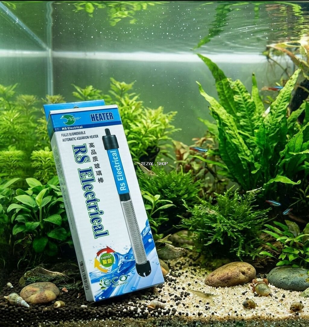 RS 25wat akvarium qızdırıcısı - Tamamilə suya batırıla bilən dizayn