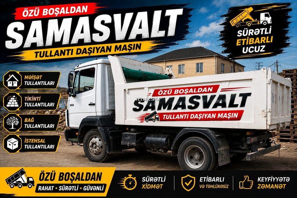 Özüboşaldan “Samasvalt” ilə tullantıların daşınması və söküntü işləri