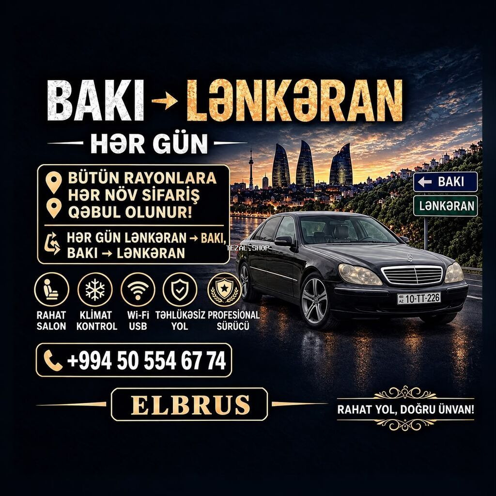 Minik avtomobili, Bakı - Lənkəran, 4 Oturacaq - şəkil 2