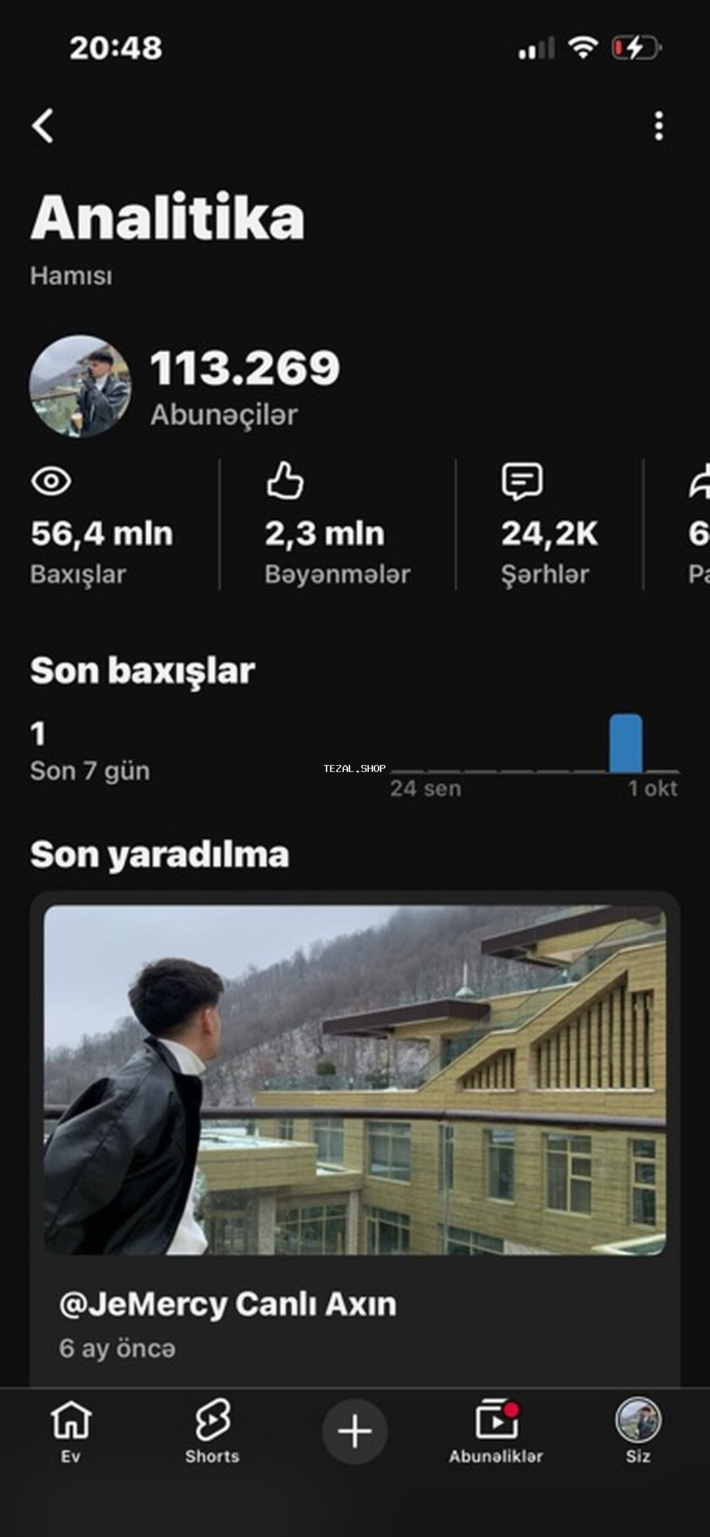 Tam arginal short ve videolardan yığılma kanaldı 1 ildi hesne - şəkil 2