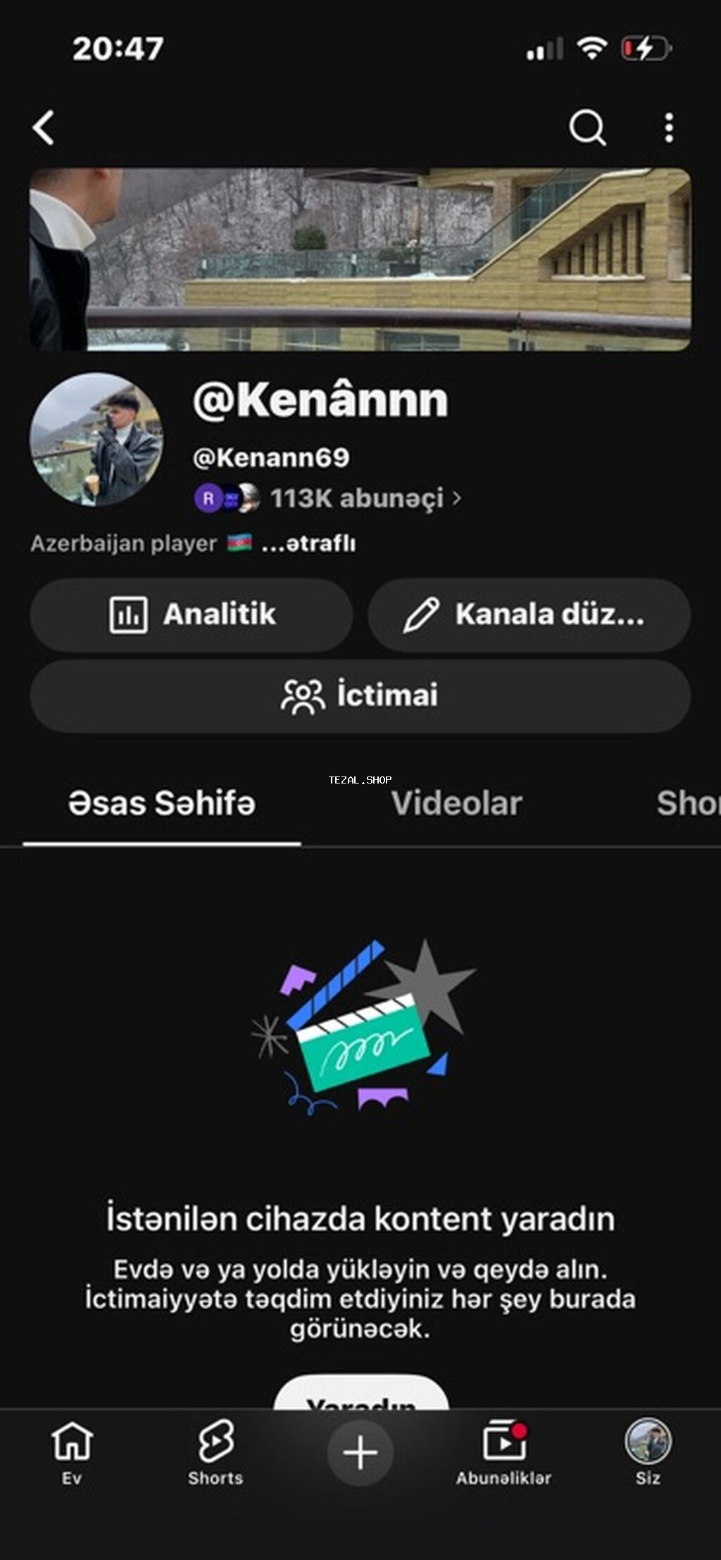 Tam arginal short ve videolardan yığılma kanaldı 1 ildi hesne - şəkil 4