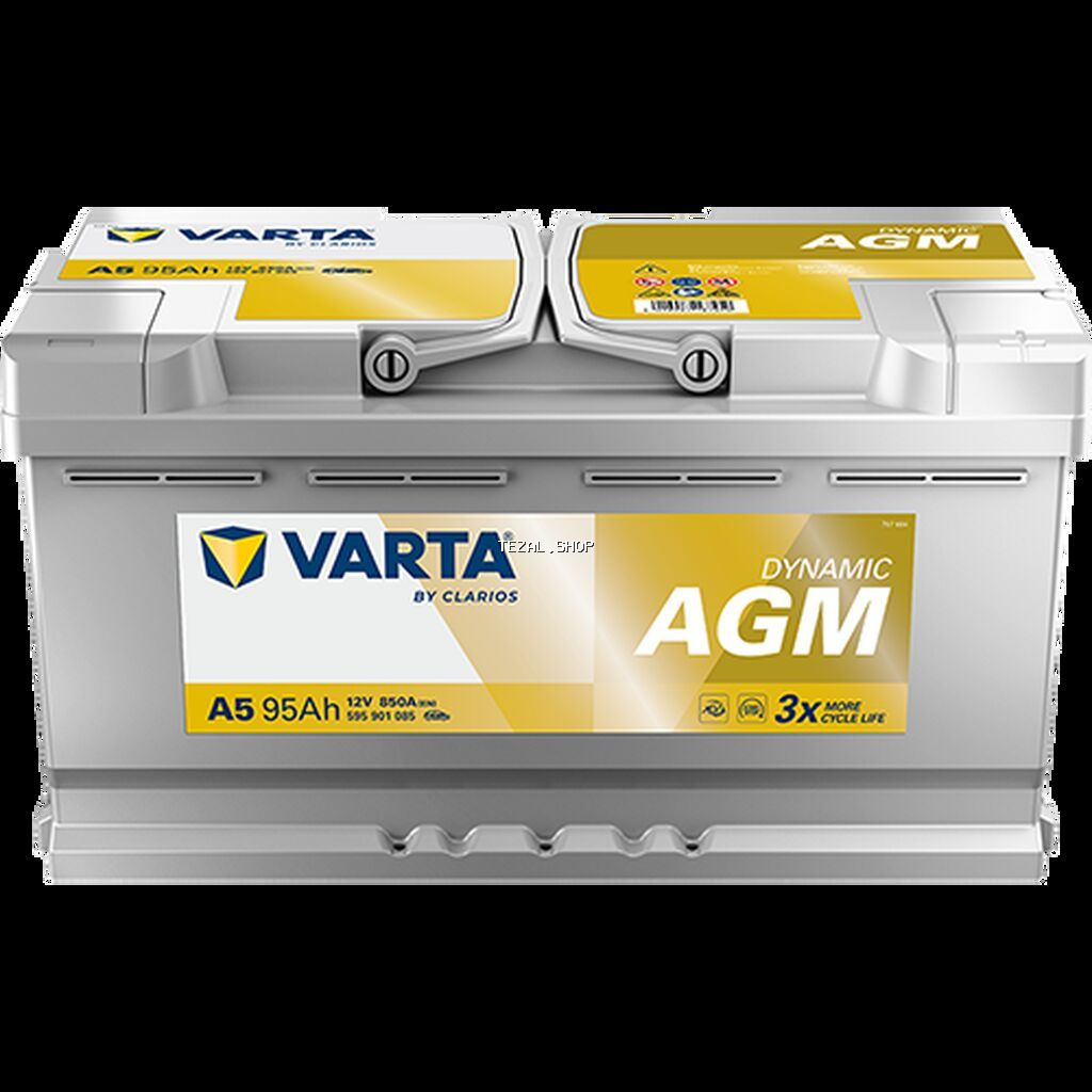 Varta, 95 ah, Orijinal, Almaniya, Yeni