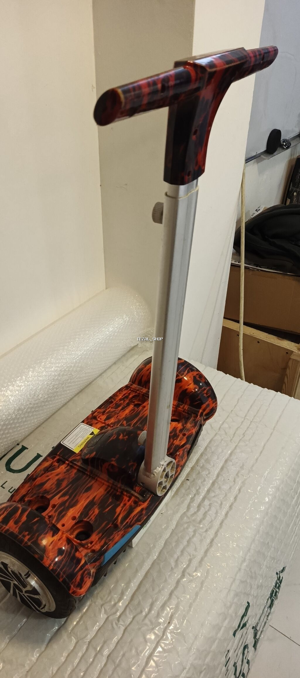 Elektrikli hoverboard (özünü-tarazlayan skuter) – alov naxışlı gövdə - şəkil 3