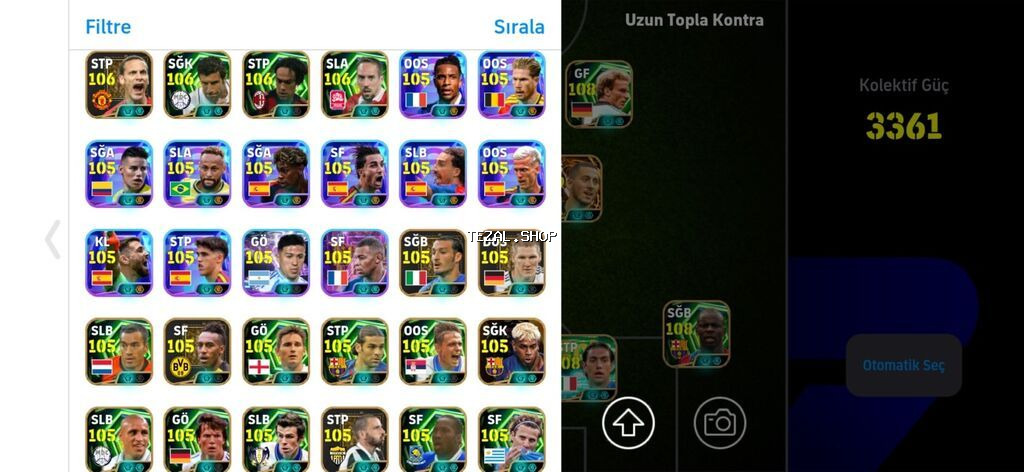 EFootball hesabı – yüksək reytinqli komanda və zəngin kart - şəkil 3