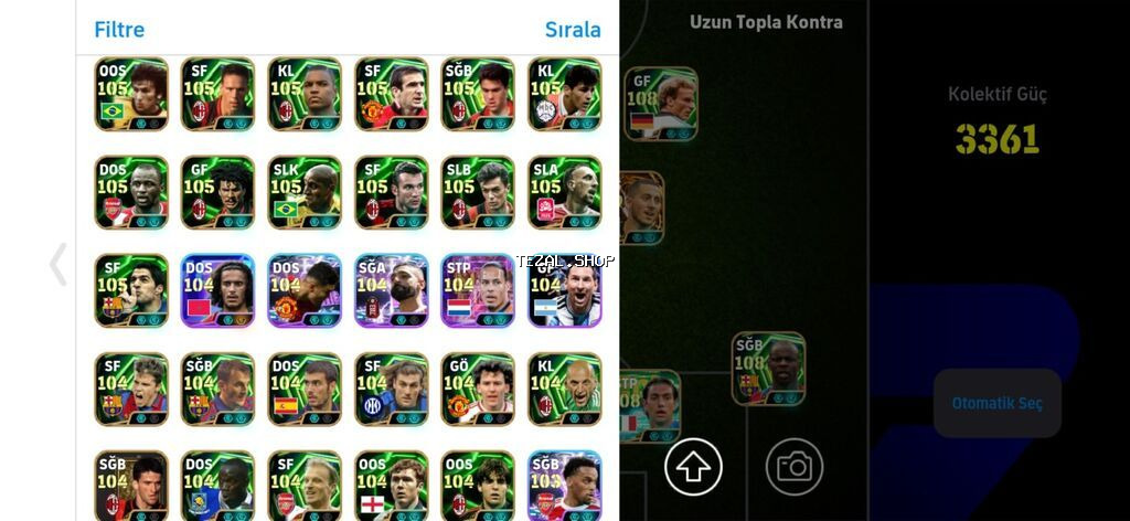 EFootball hesabı – yüksək reytinqli komanda və zəngin kart - şəkil 4