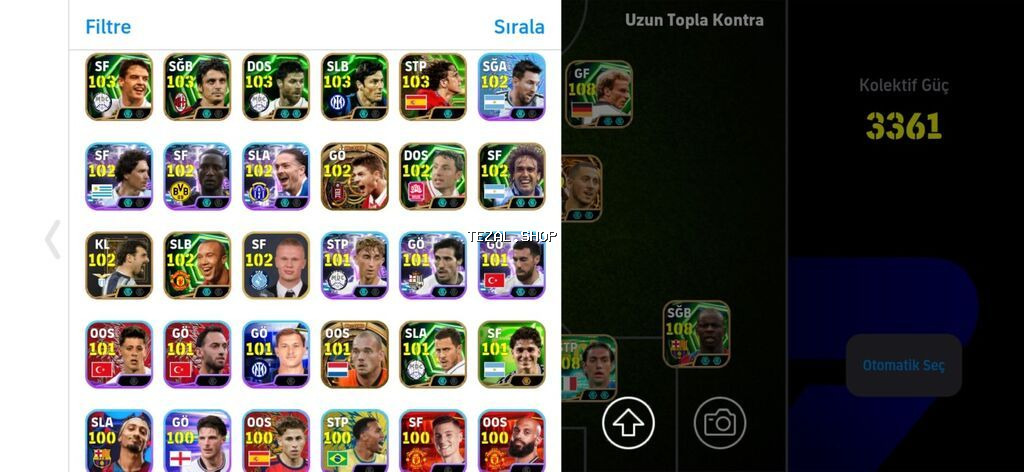 EFootball hesabı – yüksək reytinqli komanda və zəngin kart - şəkil 5