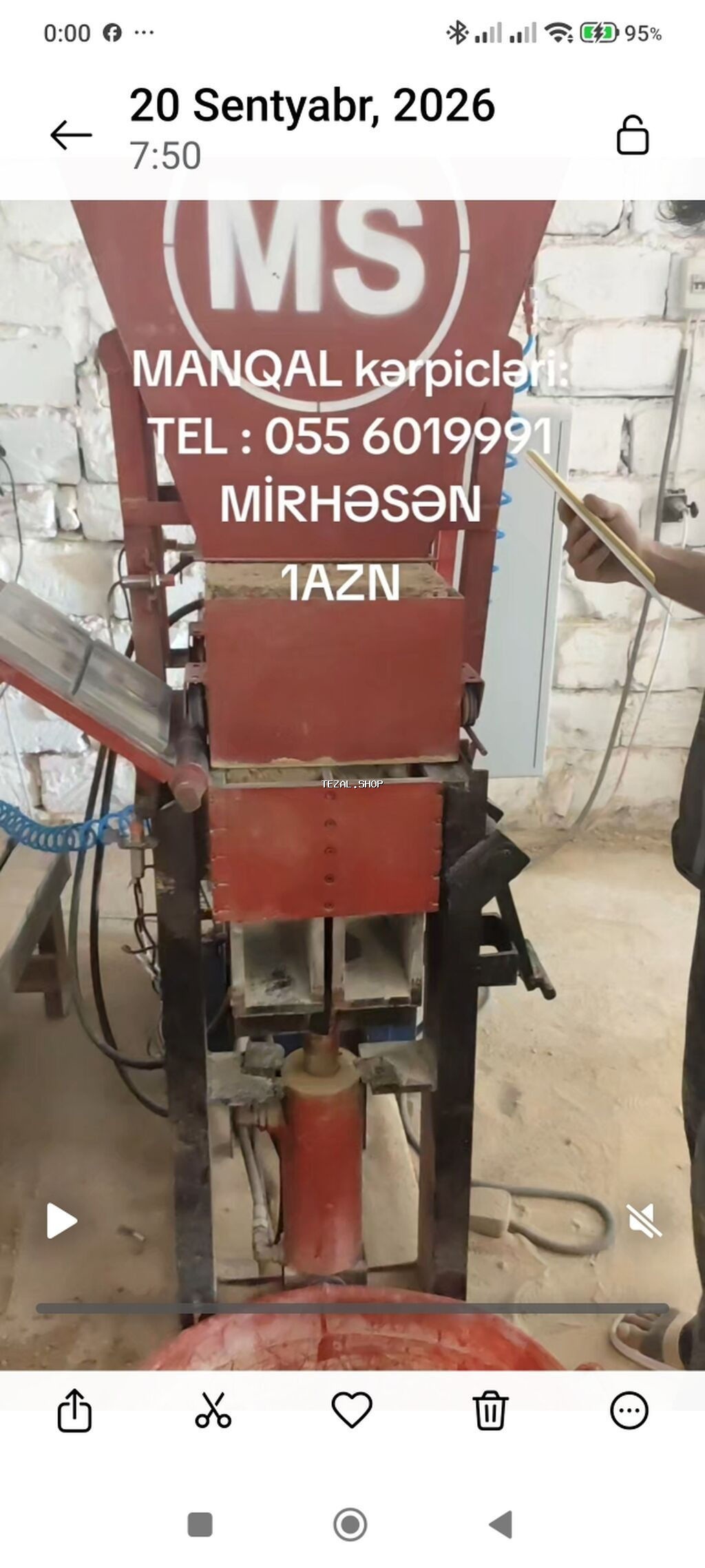 Məhsul: KƏRPİC DƏZGAHI Manqal üçün odadavamlı kərpic və istehsal