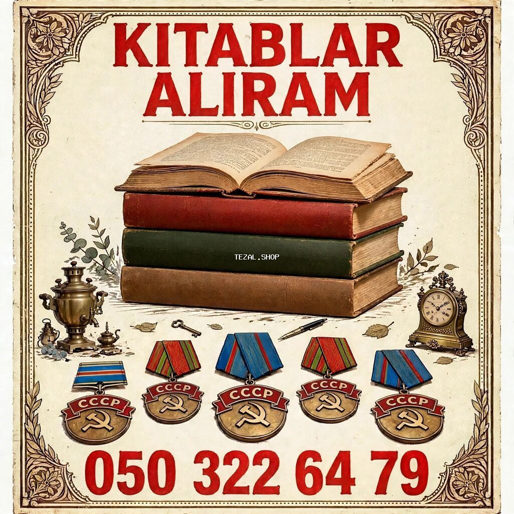 Kitablar alıram. qiyməti 1 AZN dən başlayır