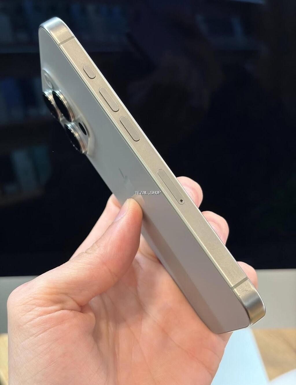 IPhone 15 Pro, 256 GB, Natural Titanium, Zəmanət, Simsiz şarj, Face ID - şəkil 2