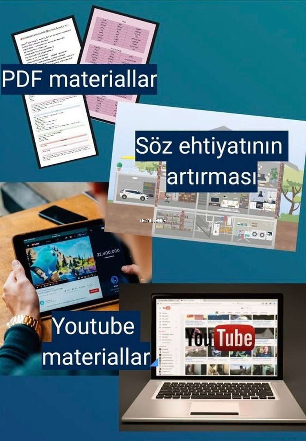 Xarici dil kursu, İngilis dili, Böyüklər üçün, Uşaqlar üçün
