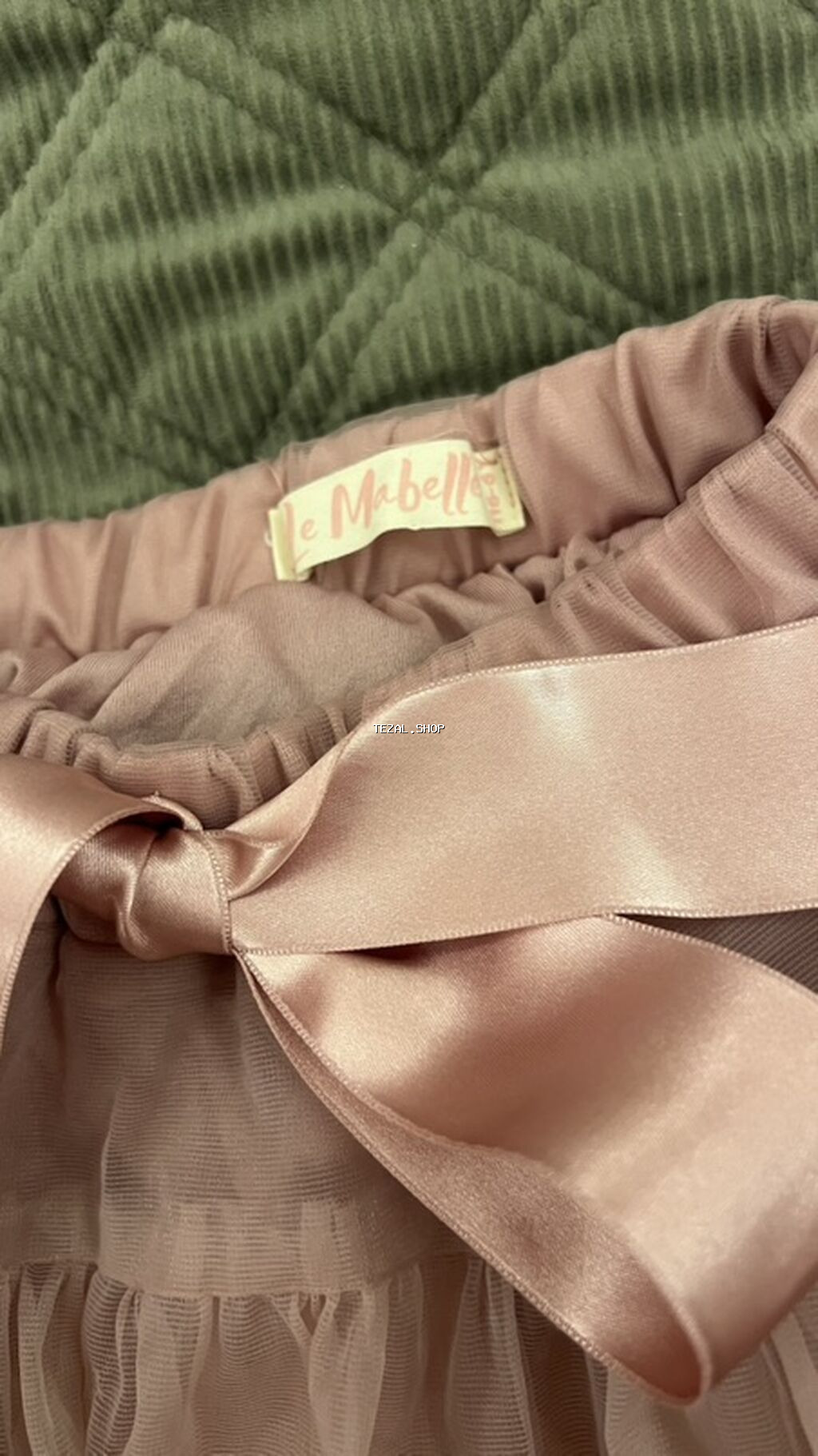 Le Mabelle qız uşaq ətəyi – pudra/çəhrayı tonlarda tül tutu model 4-5 - şəkil 2