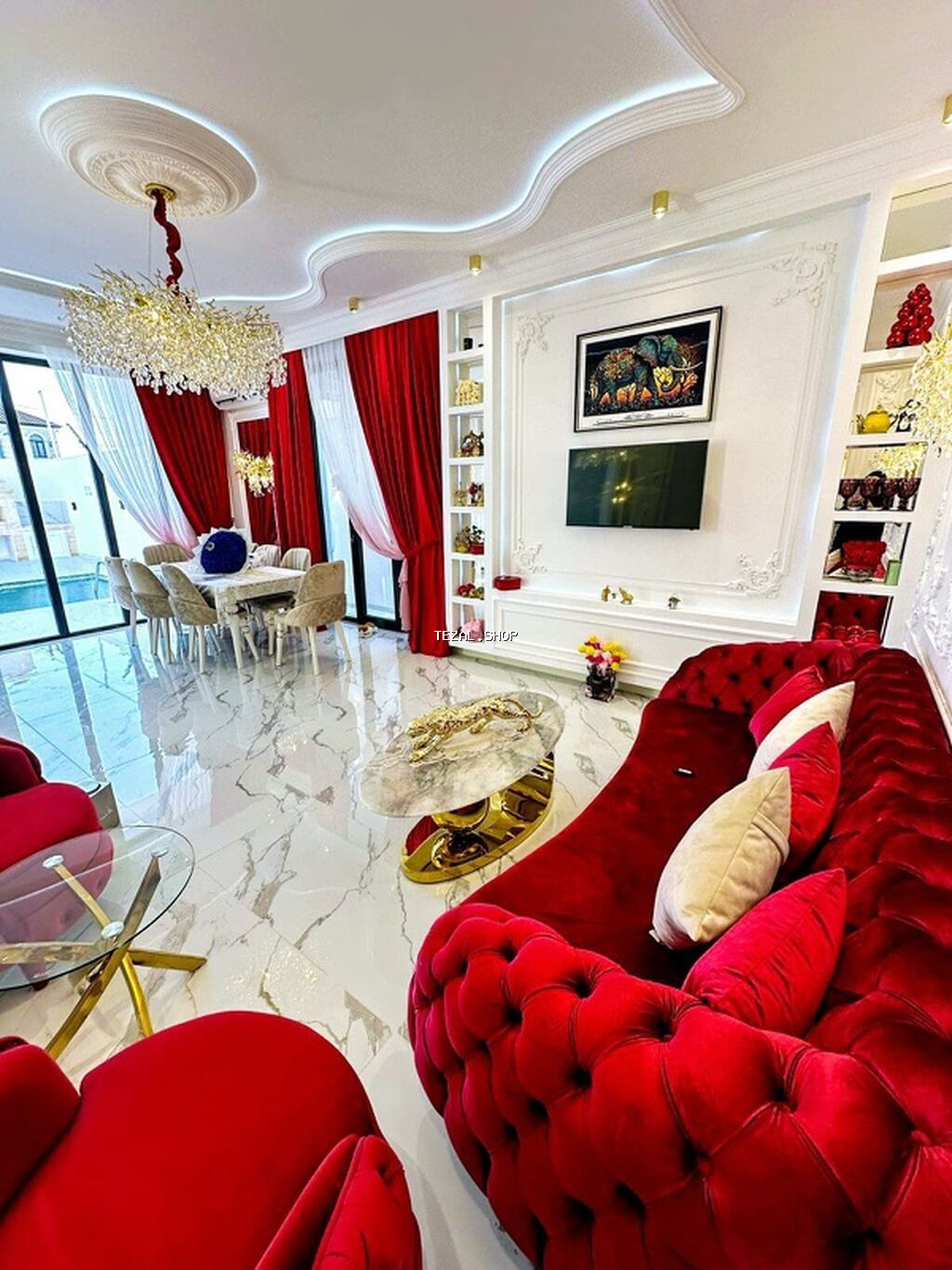 Lüks iki mərtəbəli villa – modern eksteryer və yüksək səviyyəli - şəkil 2