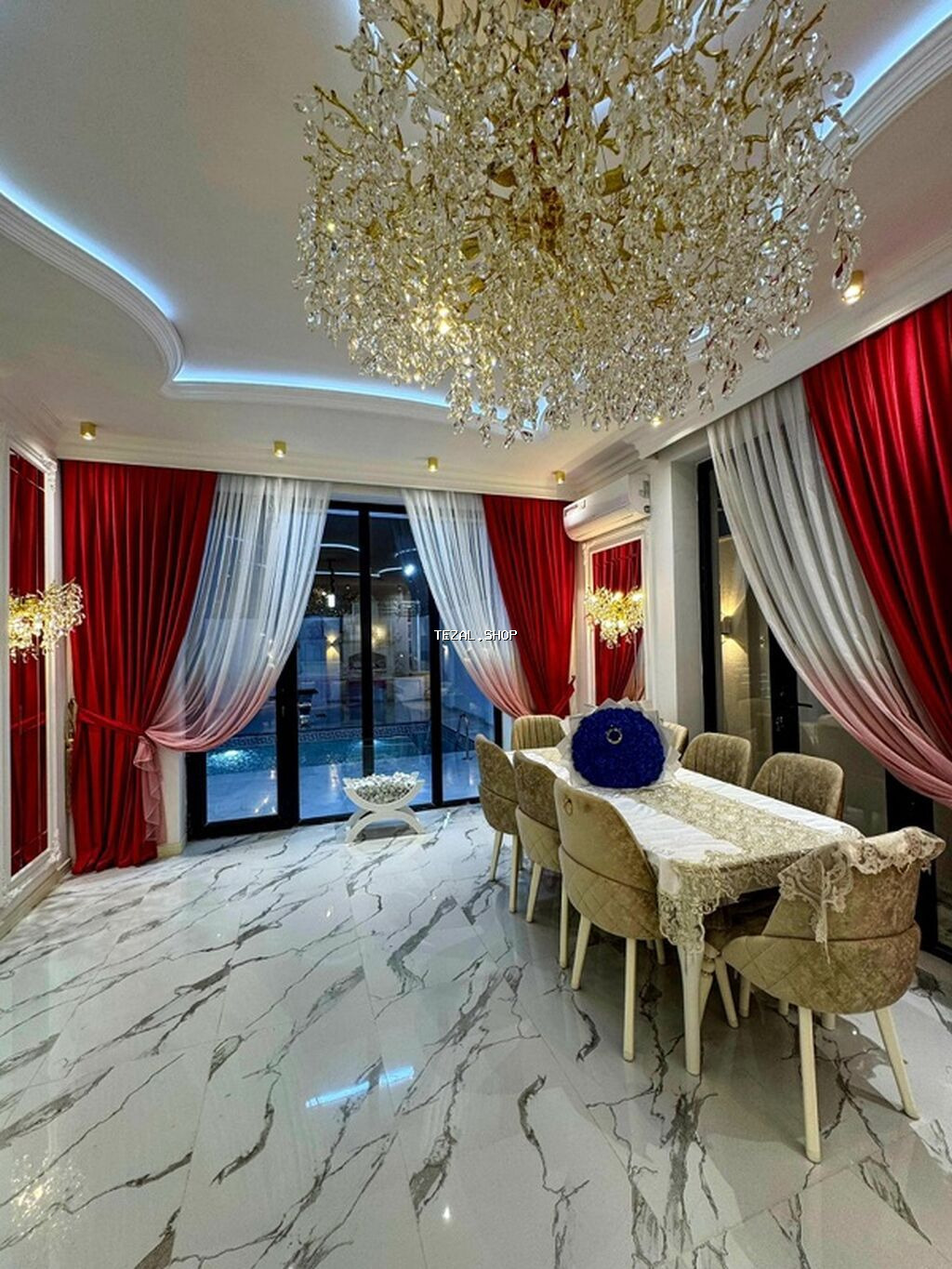 Lüks iki mərtəbəli villa – modern eksteryer və yüksək səviyyəli - şəkil 4