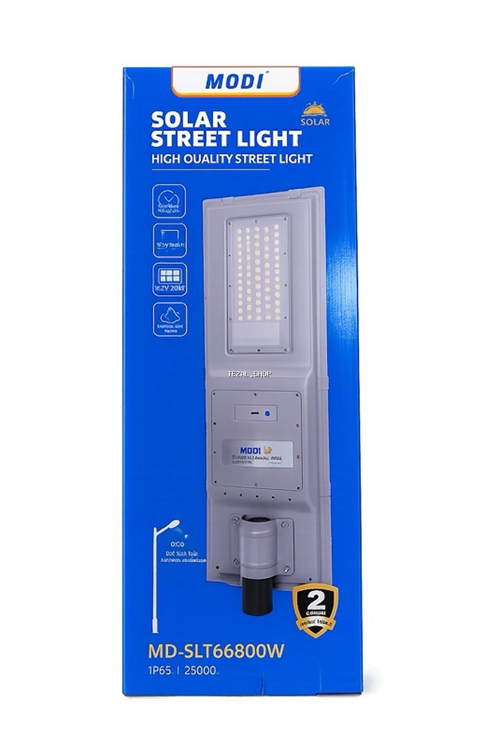 MODI Solar Street Light – MD-SLT66800W - Yüksək keyfiyyətli günəş