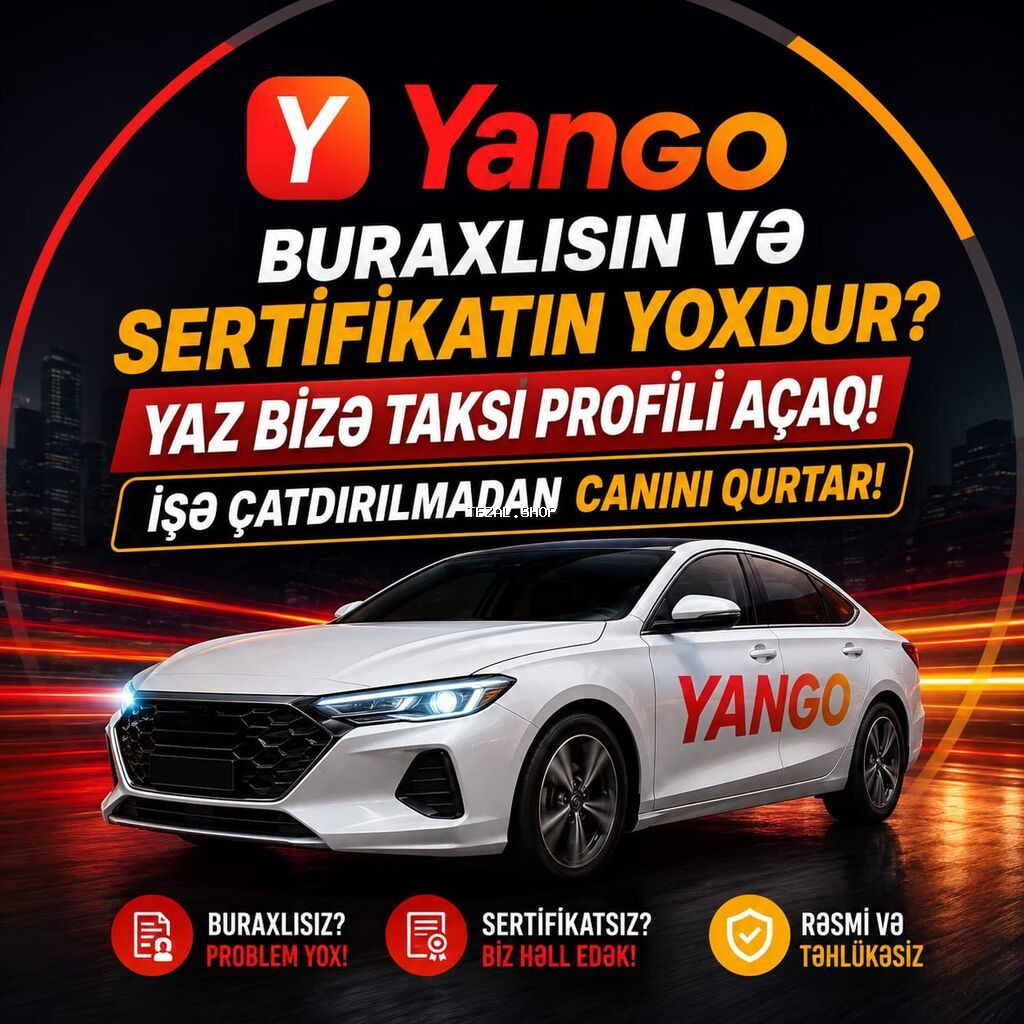 Taksi sürücüsü tələb olunur, Avtomobilin icarəsi, İşəmuzd ödəniş, Təcrübəsiz