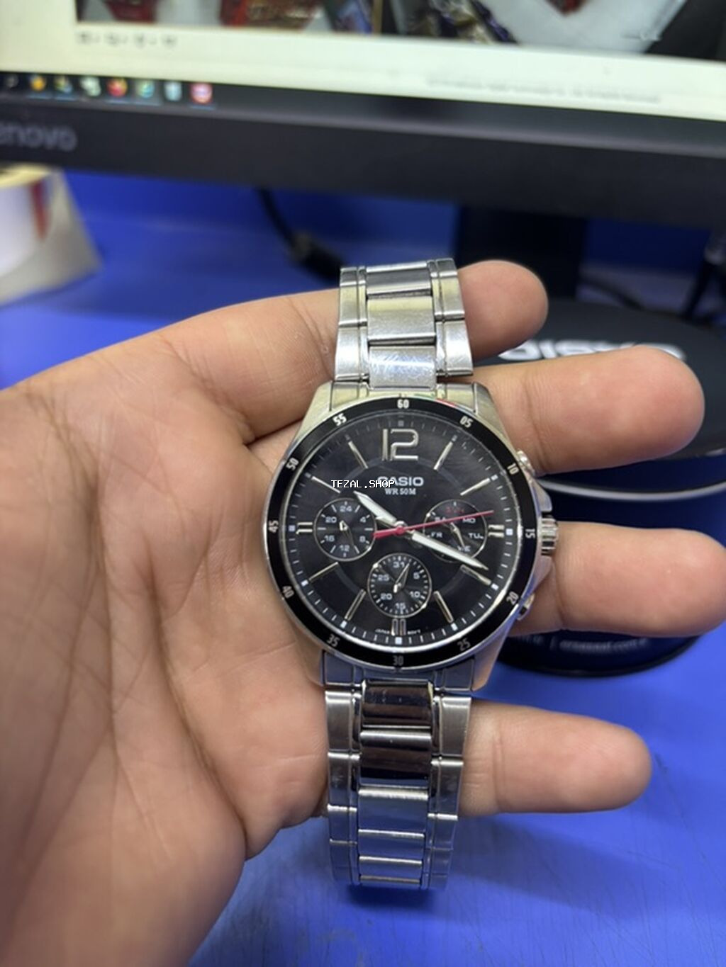 İşlənmiş, Qol saatı, Casio, rəng - Gümüşü - şəkil 2