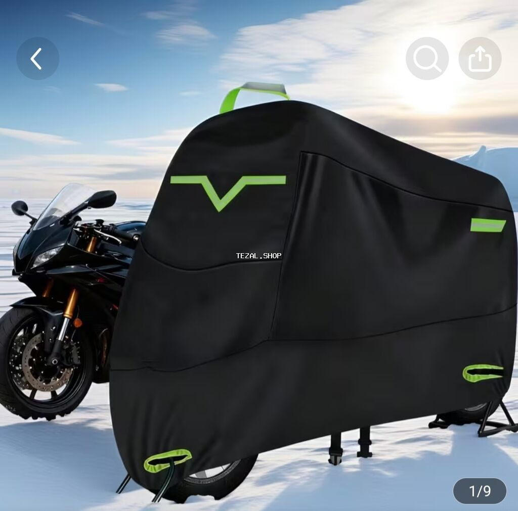 Motosiklet üçün suya və toza davamlı örtük - Material: qalın, sıx