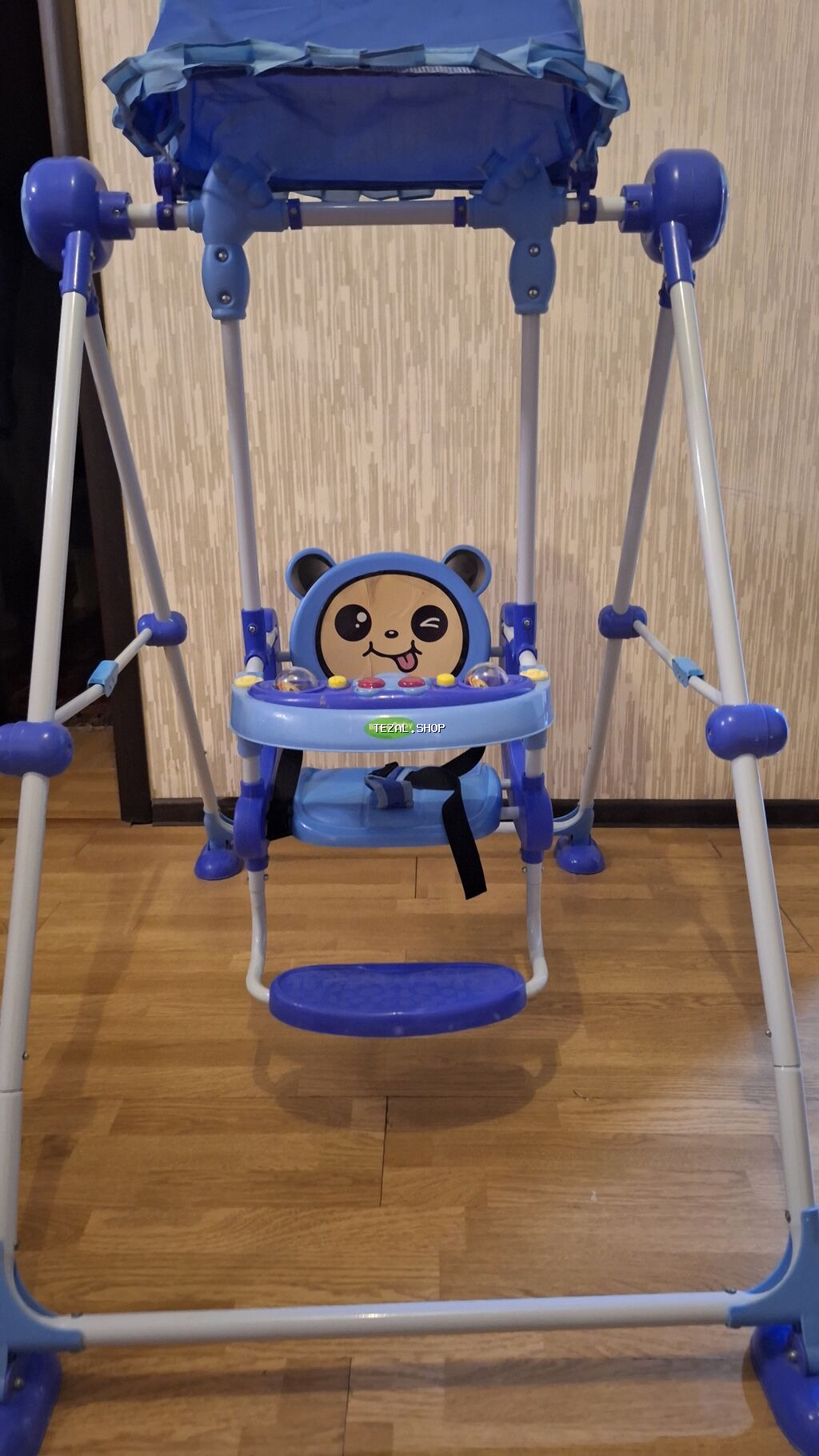 Uşaq yelləncəyi – Brave Baby - Rəng: mavi - Növ: çərçivəli ev/yoltuar - şəkil 3
