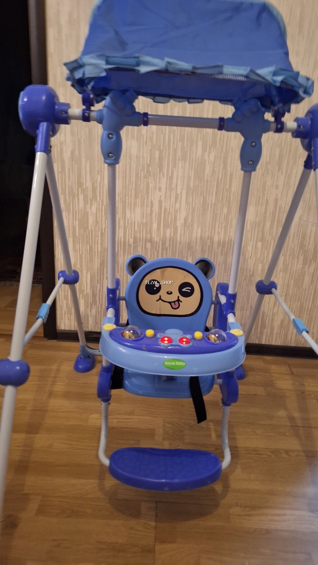 Uşaq yelləncəyi – Brave Baby - Rəng: mavi - Növ: çərçivəli ev/yoltuar - şəkil 4