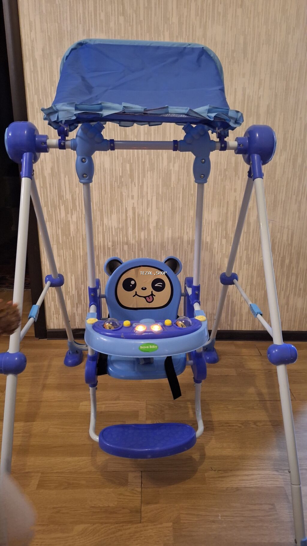 Uşaq yelləncəyi – Brave Baby - Rəng: mavi - Növ: çərçivəli ev/yoltuar - şəkil 5