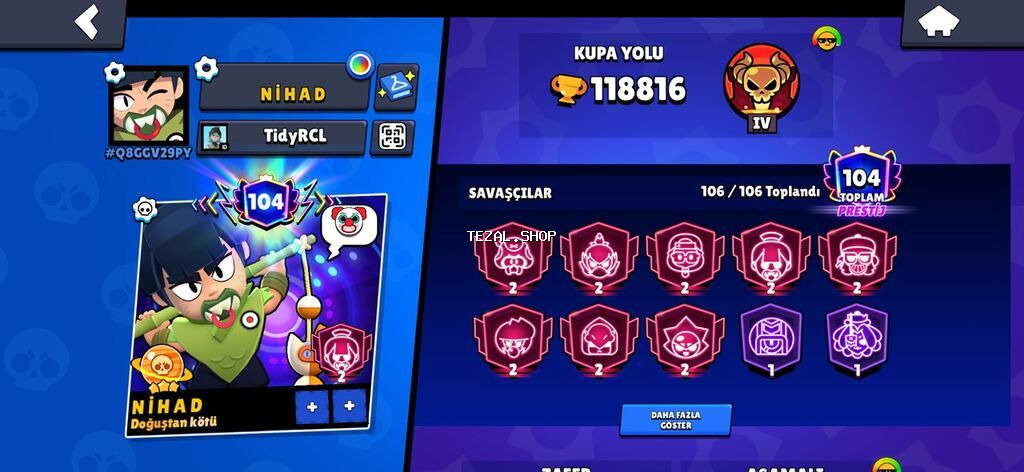 Brawl Stars oyun hesabı – yüksək səviyyəli və tam dolu profil - - şəkil 2