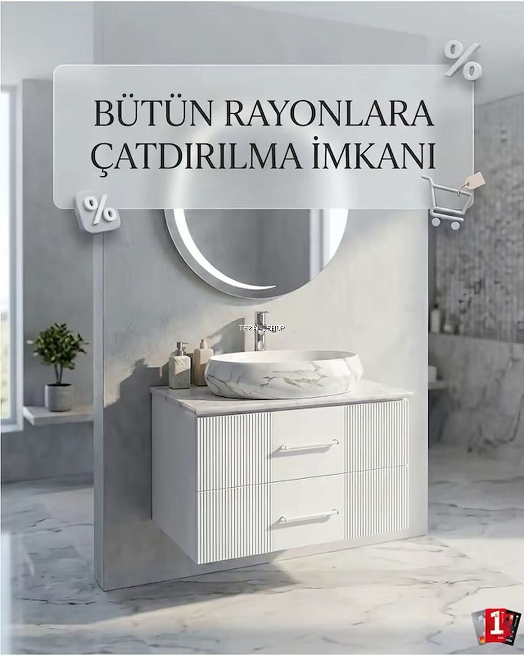 Mətin İnşaat – hamam mebel və aksesuarları - Müasir dizaynlı moydadır - şəkil 2