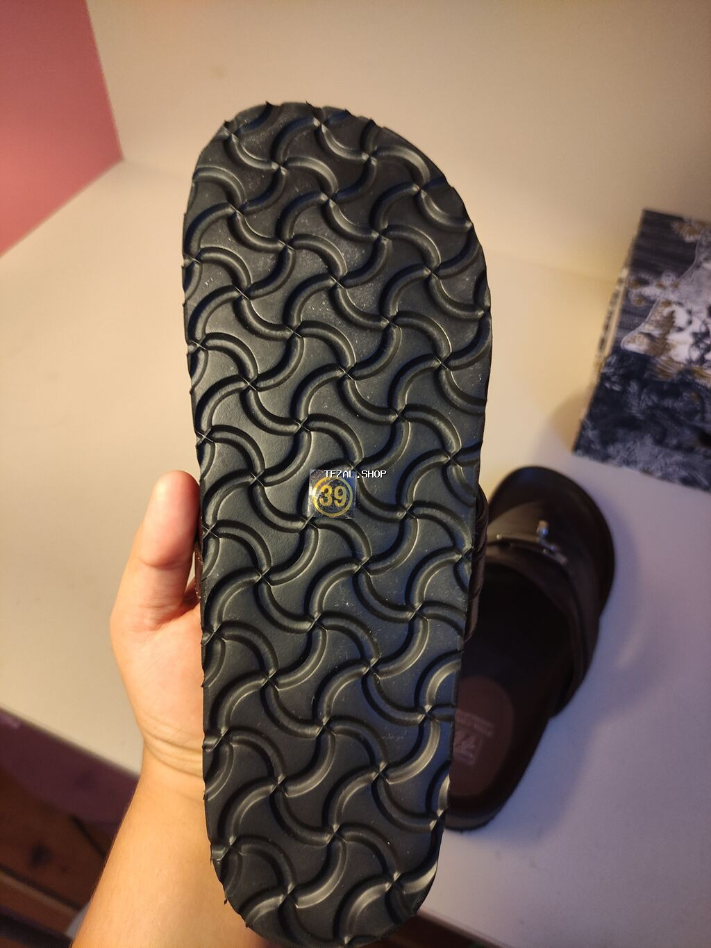 Qadın üçün dəridən barmaqarası sandal – Freda Lion Original Shoes - - şəkil 3