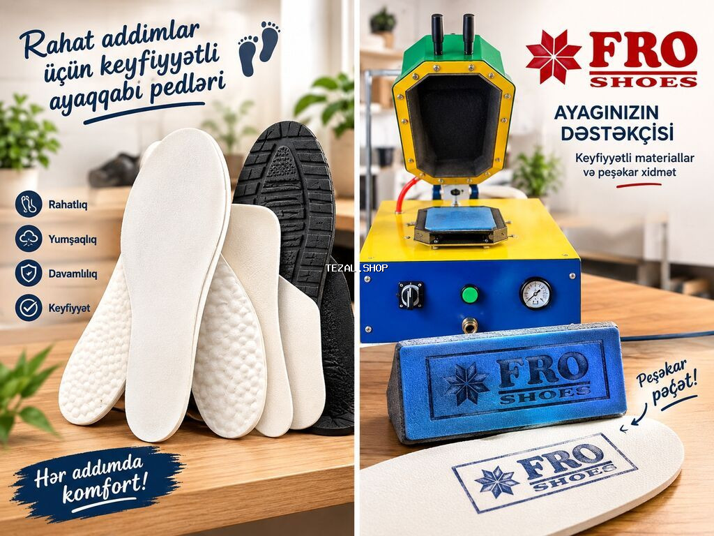 FRO SHOES – Ayaqqabı təmiri və fərdi pedlər üçün peşəkar həllər