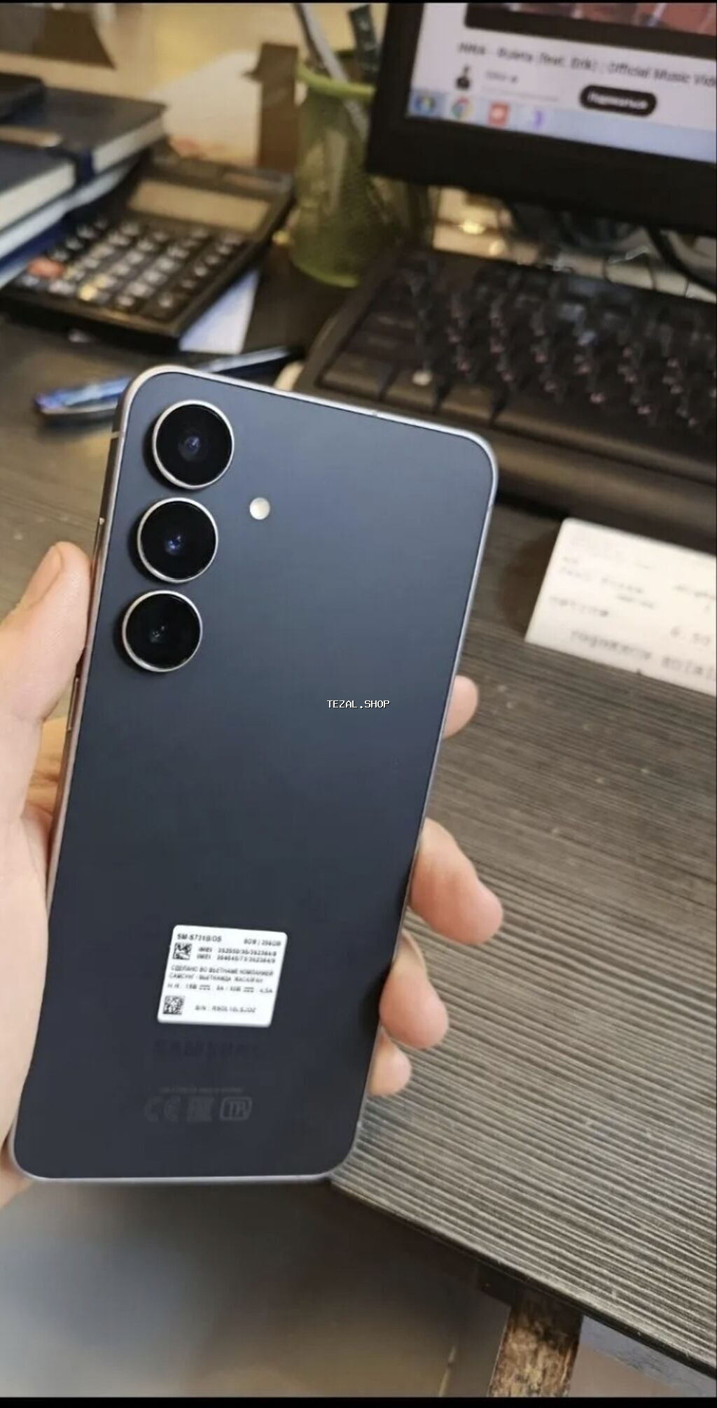 Samsung Galaxy S25 FE, 128 GB, rəng - Qara, İki sim kartlı