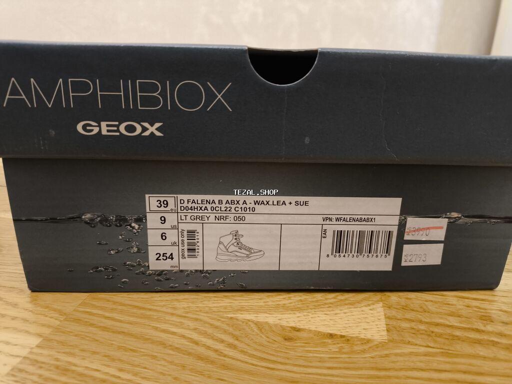 Geox, Ölçü: 39, rəng - Boz, İşlənmiş - şəkil 4