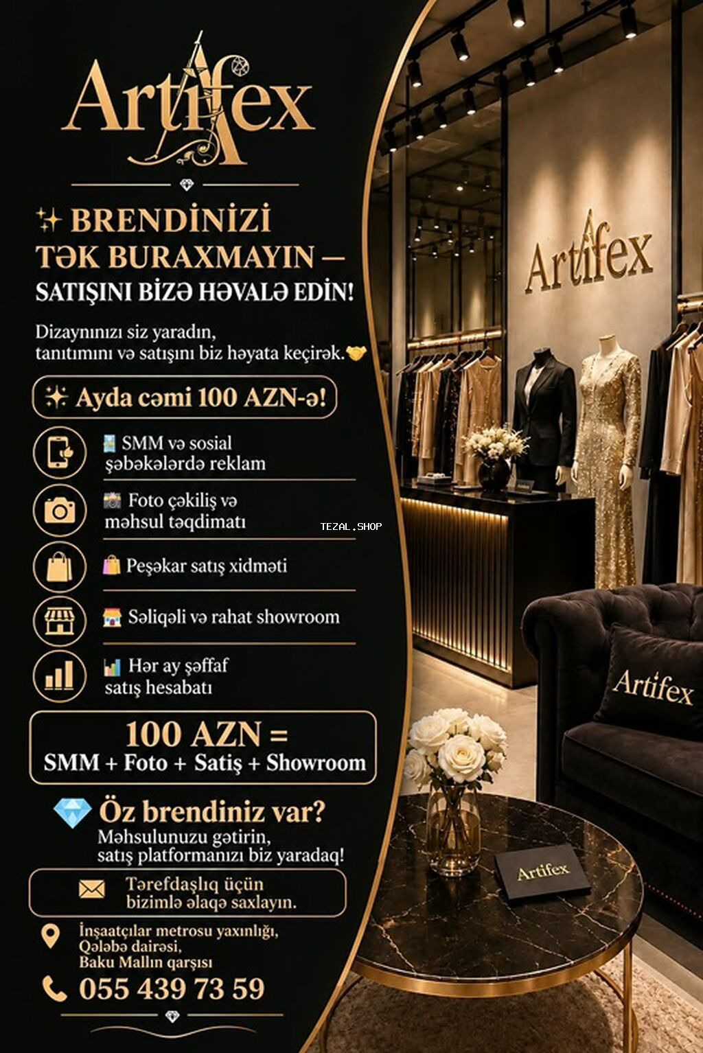Artifex – Brendlərin satış və təqdimat xidməti • Brendinizi tək