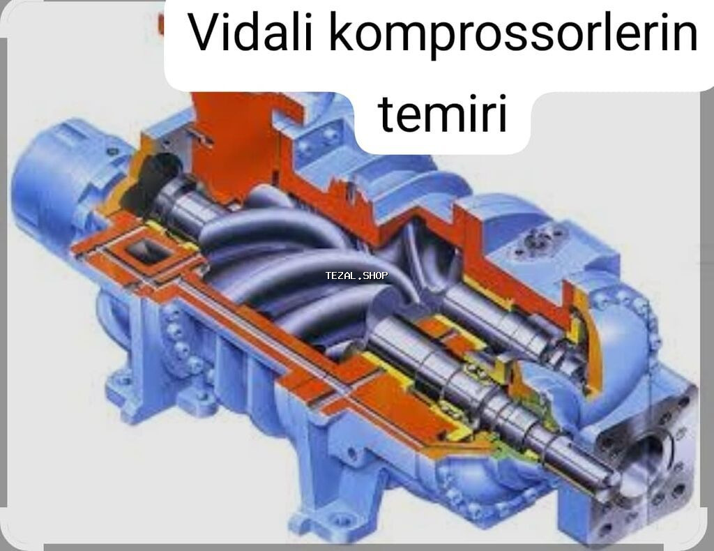 Xidmət: Vidalı kompressorların təmiri - Vidalı (screw)