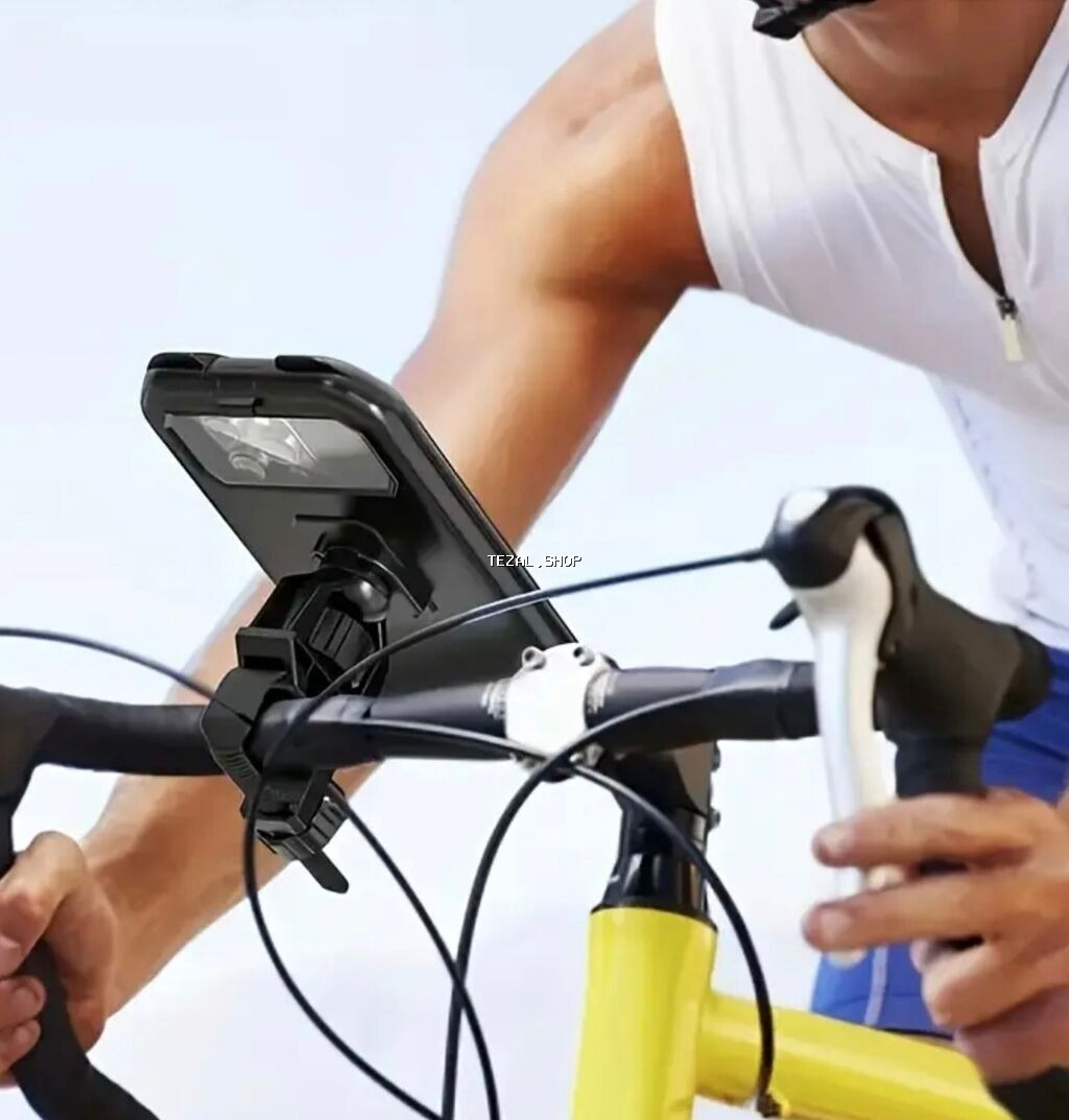 Velosiped üçün suya davamlı telefon tutacağı/korpusu - İkiqat - şəkil 2