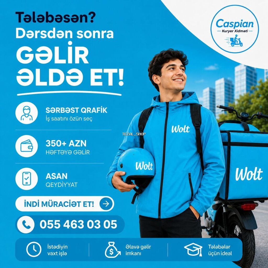 Piyada kuryer tələb olunur, Gündəlik ödəniş