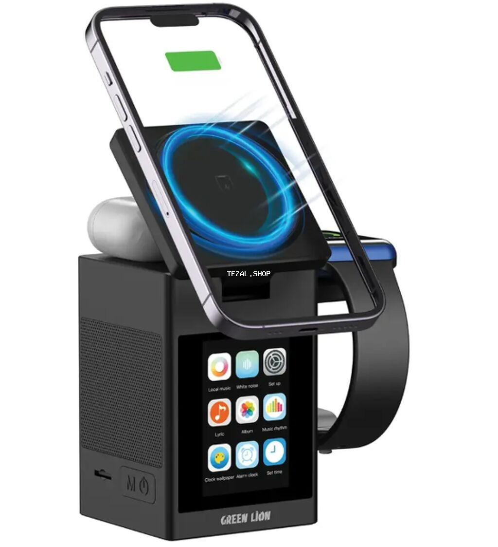 Green Lion Smart Station Pro, LCD sensorlu Ekranı, simsiz şarj - şəkil 4