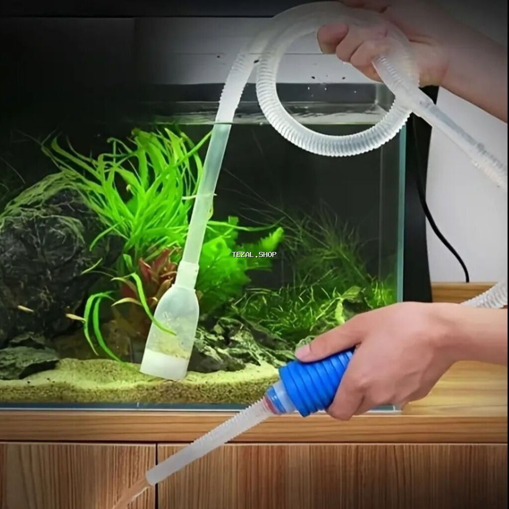 Akvarium üçün su dəyişdirən sifon boru.Akvarium sifonu.çox işlənməyib