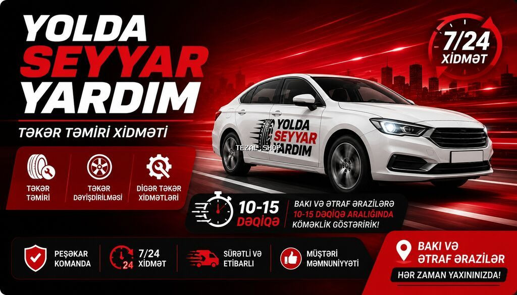 Seyyar teker temiri - səyyar təkər təmiri - Bakı və ətraf - şəkil 4