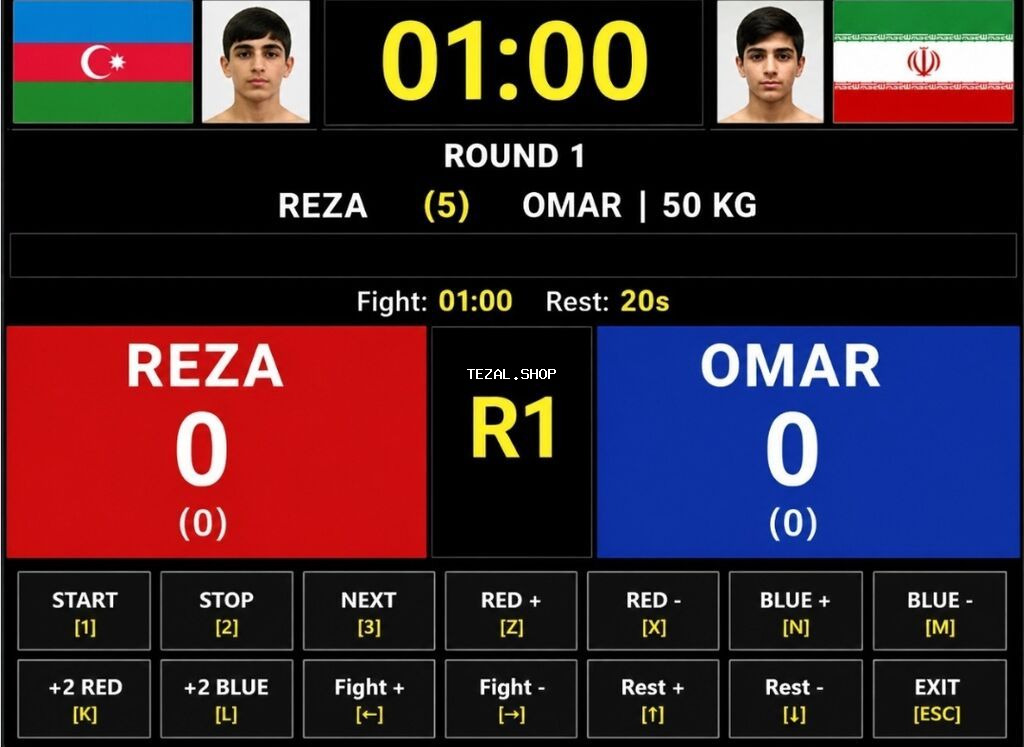 Kickboxing, karate,cüdo, mma, taekvondo və. rəqəmsal