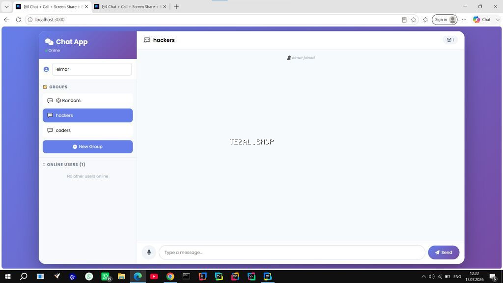 Web site cox funksiyali chat sistemi Xüsusiyyətlər: - Mətni ani - şəkil 4