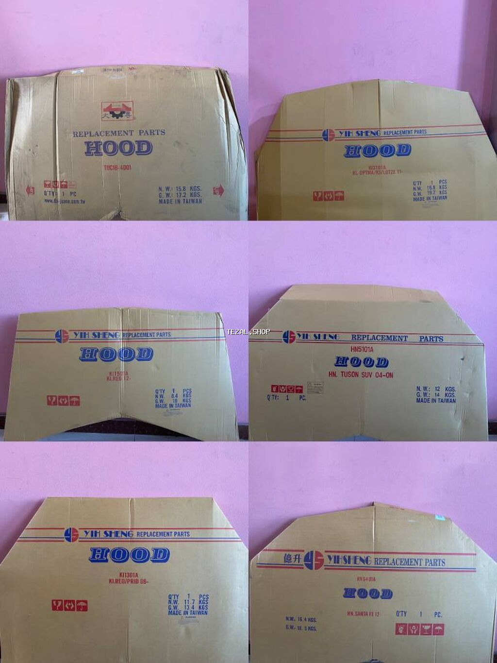 Kapot. Tayvan istehsali yapon ve koreya masinlari ucun kapotlar.Topdan