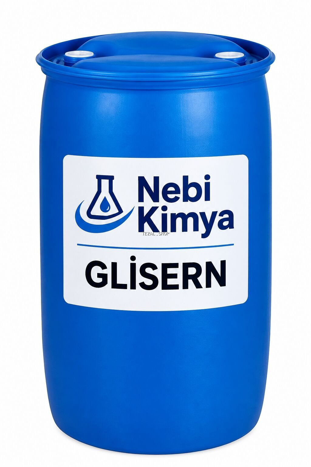 Məhsul: Gliserin (Nebi Kimya markası), iri həcmli mavi plastik bidon