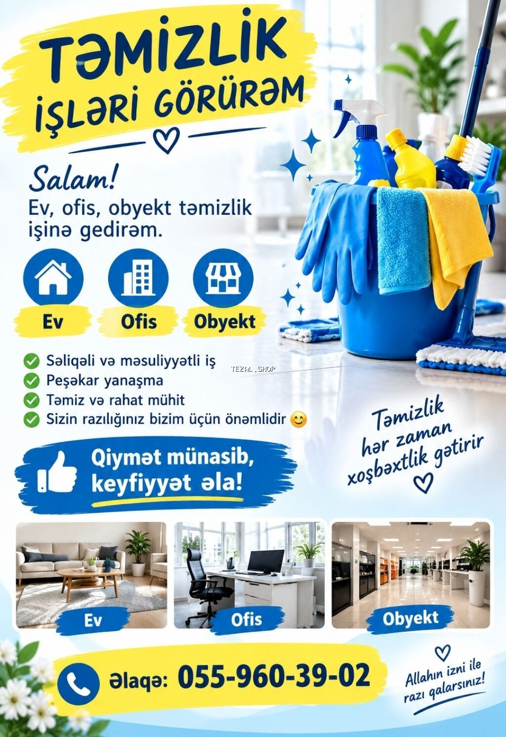 Təmizlik | Evlər | Gündəlik təmizlik