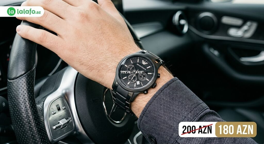 Yeni, Qol saatı, Emporio Armani, rəng - Qara