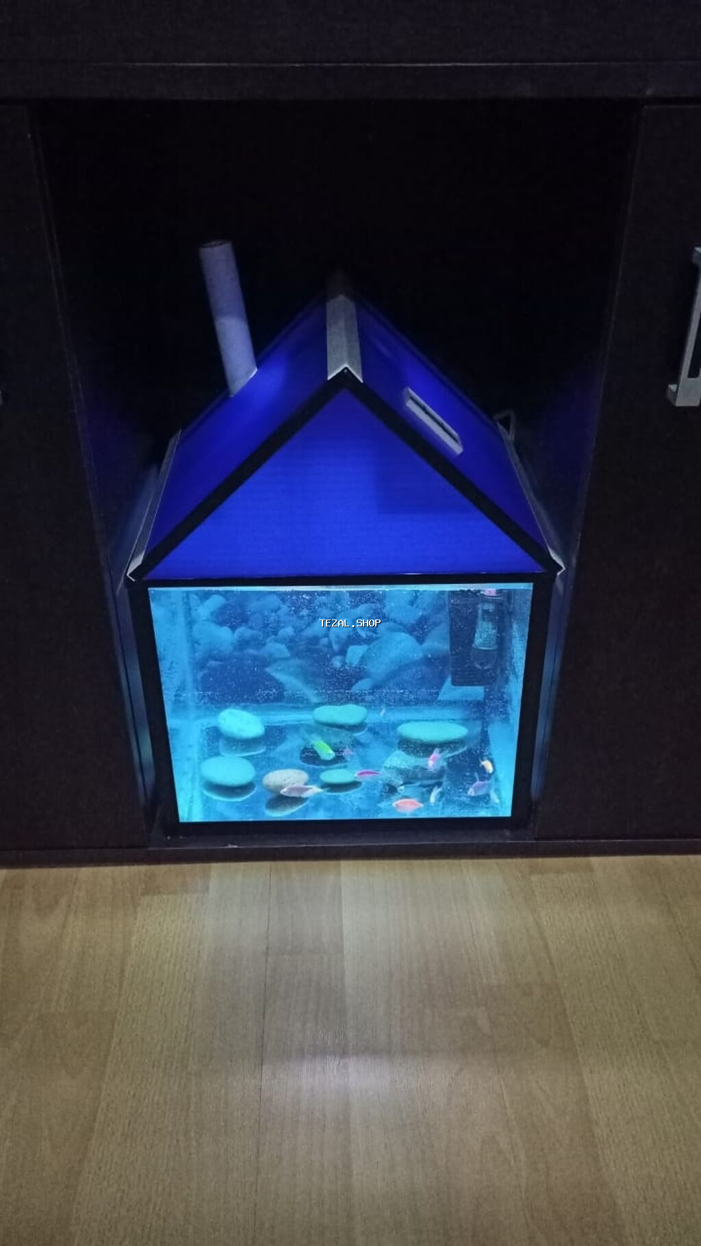 Dördbucaq akvarium, 30 l, Ünvandan götürmə - şəkil 2
