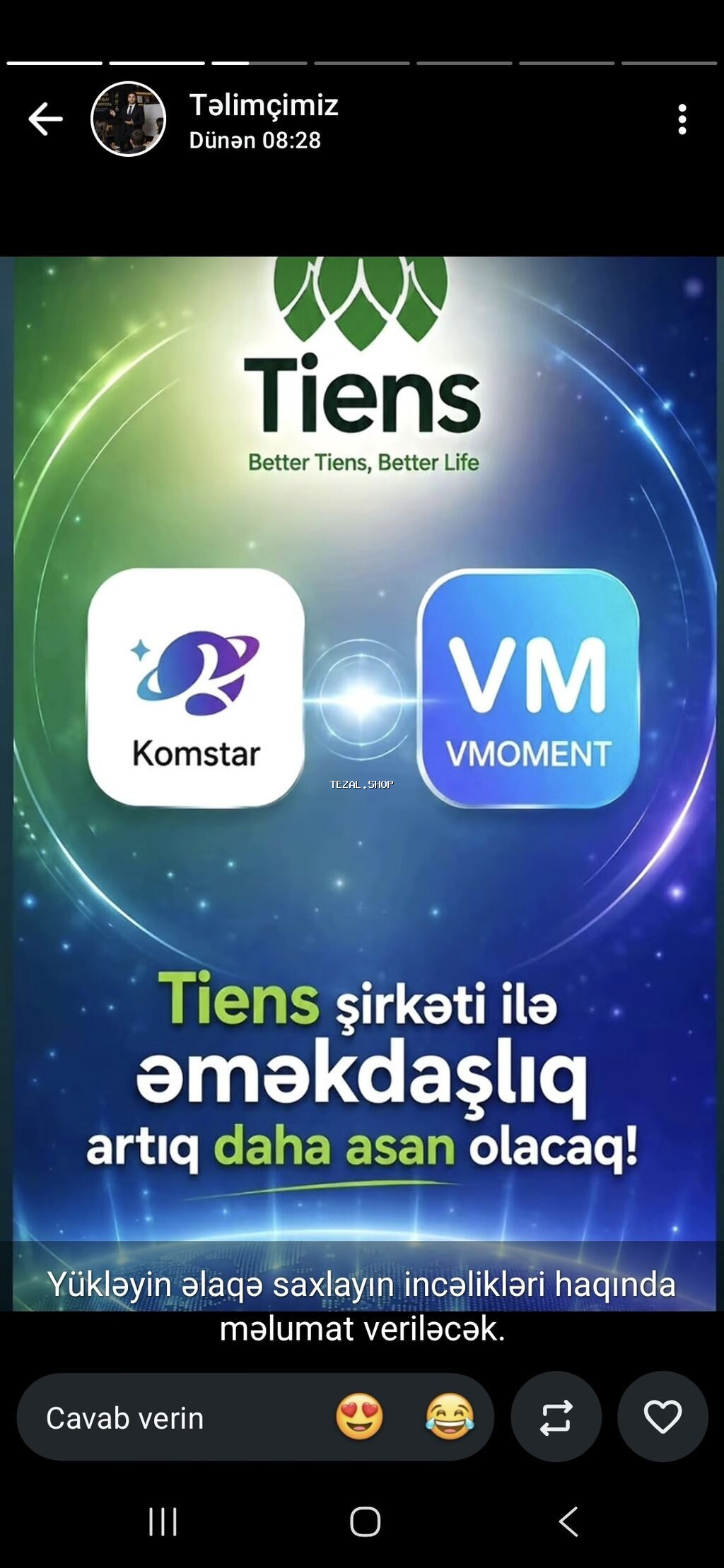 Tiens ilə əməkdaşlığı asanlaşdıran rəqəmsal həll - Tiens ekosistemi
