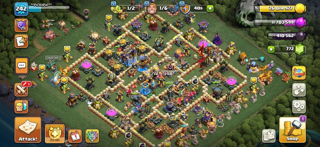 Clash of clans hesabı.242 səviyyə.Hal hazırda oynanılan - şəkil 5