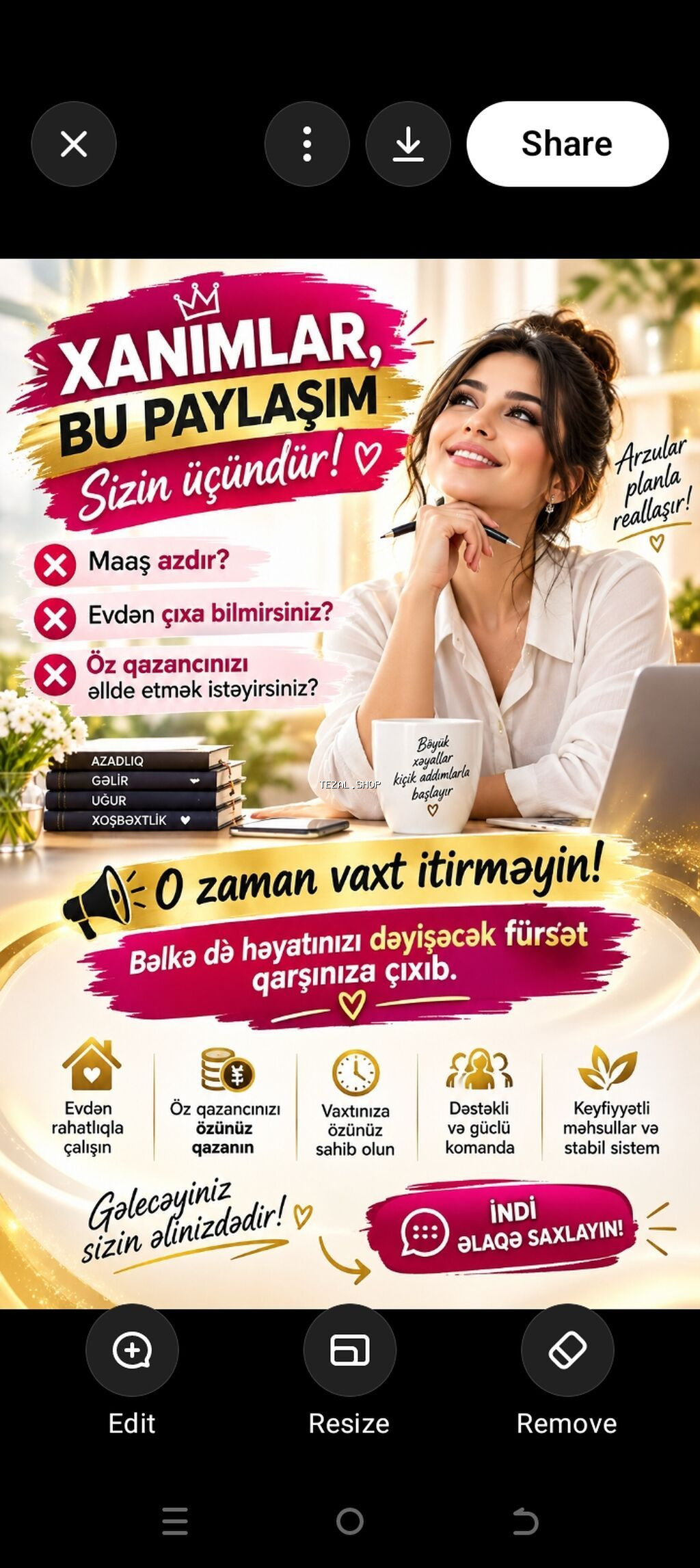 Qadınlar üçün evdən işləmə imkanı – çevik qrafik və şəxsi inkişaf