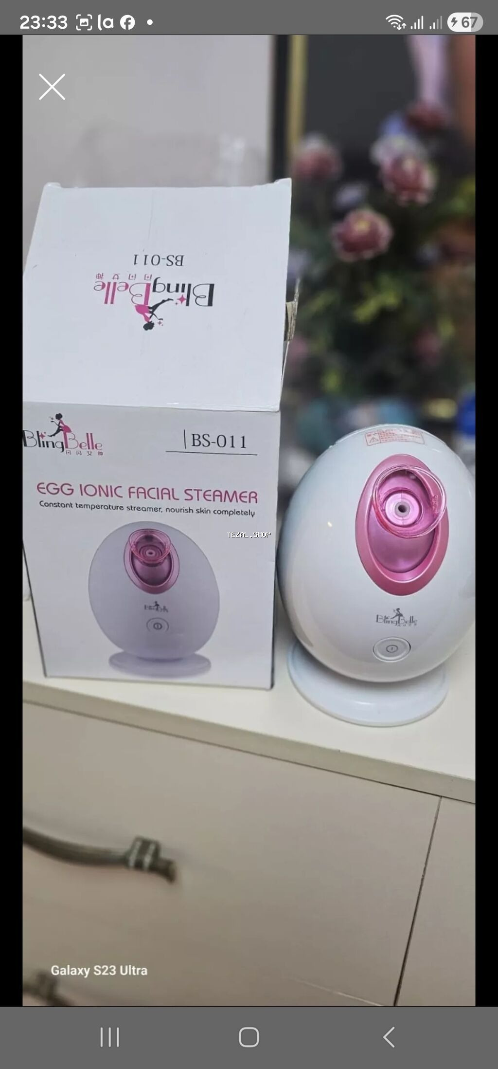 BlingBelle BS-011 Egg Ionic Facial Steamer - Üz buxarlandırıcısı